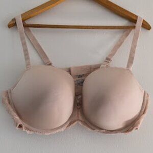 Torrid Tan Push Up Demi Underwire Bra Size 46DD